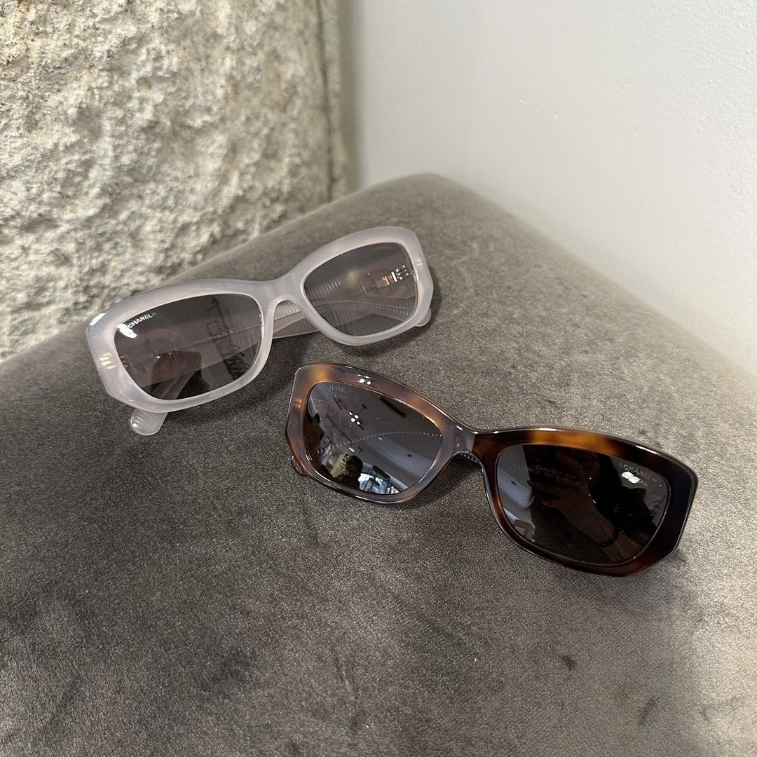 Chanel CC Logo Rectangular Sunglasses - Premium Luxury Eyewear