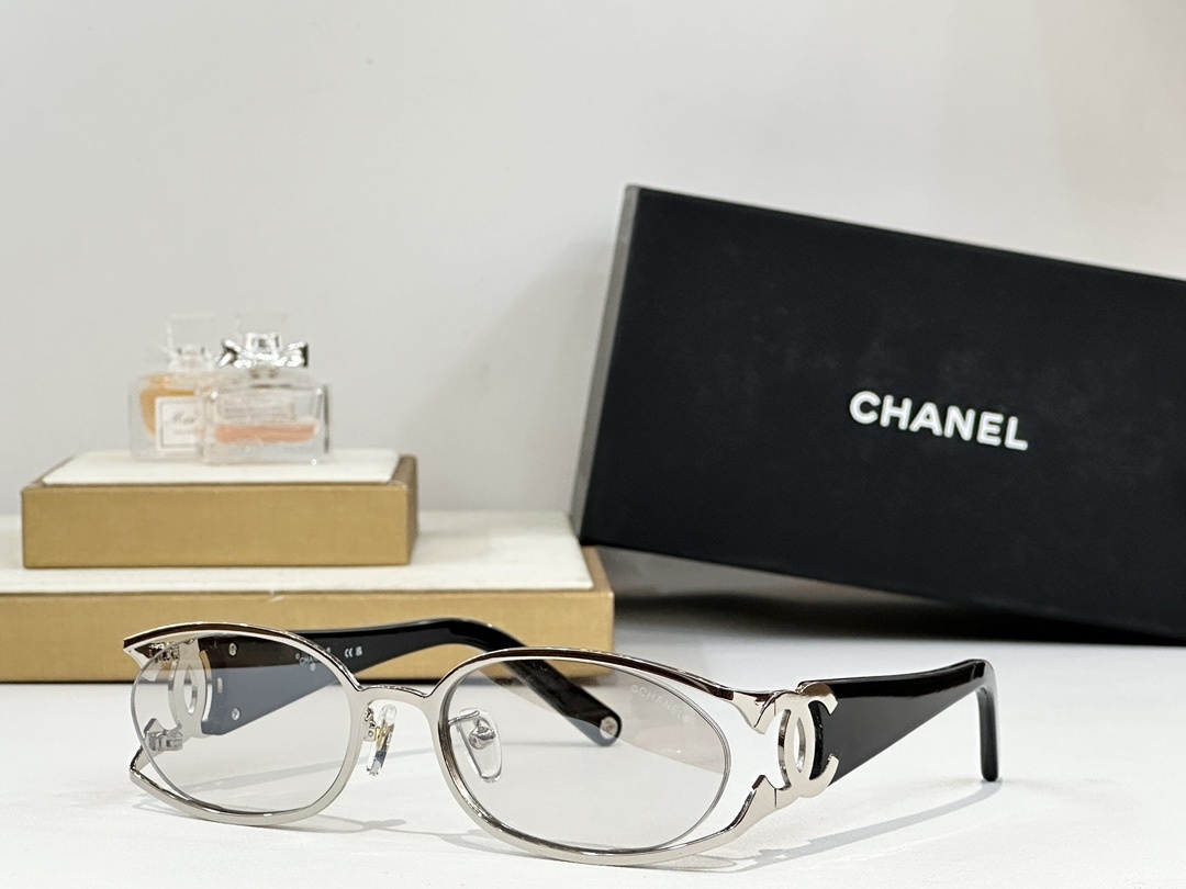 Chanel Vintage Oval Sunglasses - Luxury CC Logo Designer Eyewear