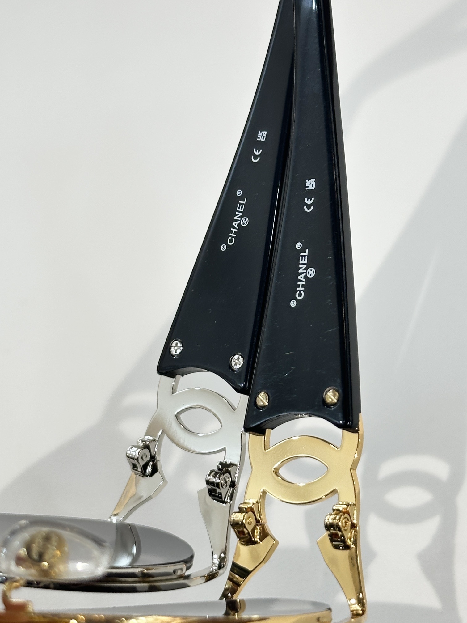 Chanel Vintage Oval Sunglasses - Luxury CC Logo Designer Eyewear