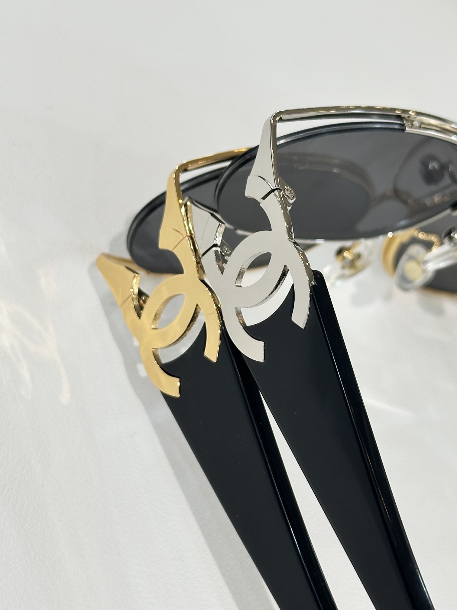 Chanel Vintage Oval Sunglasses - Luxury CC Logo Designer Eyewear