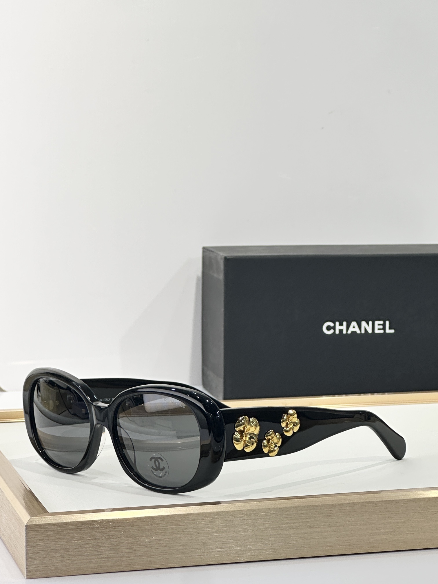 Chanel Camellia Flower Oval Sunglasses - Luxury Women's Eyewear