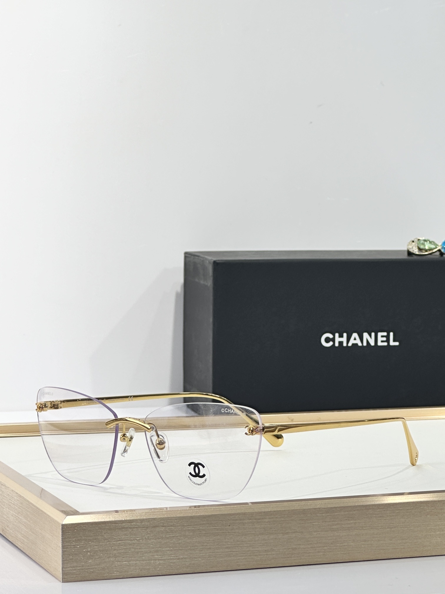 Chanel Butterfly Rimless Sunglasses - Elegant Gradient Lenses