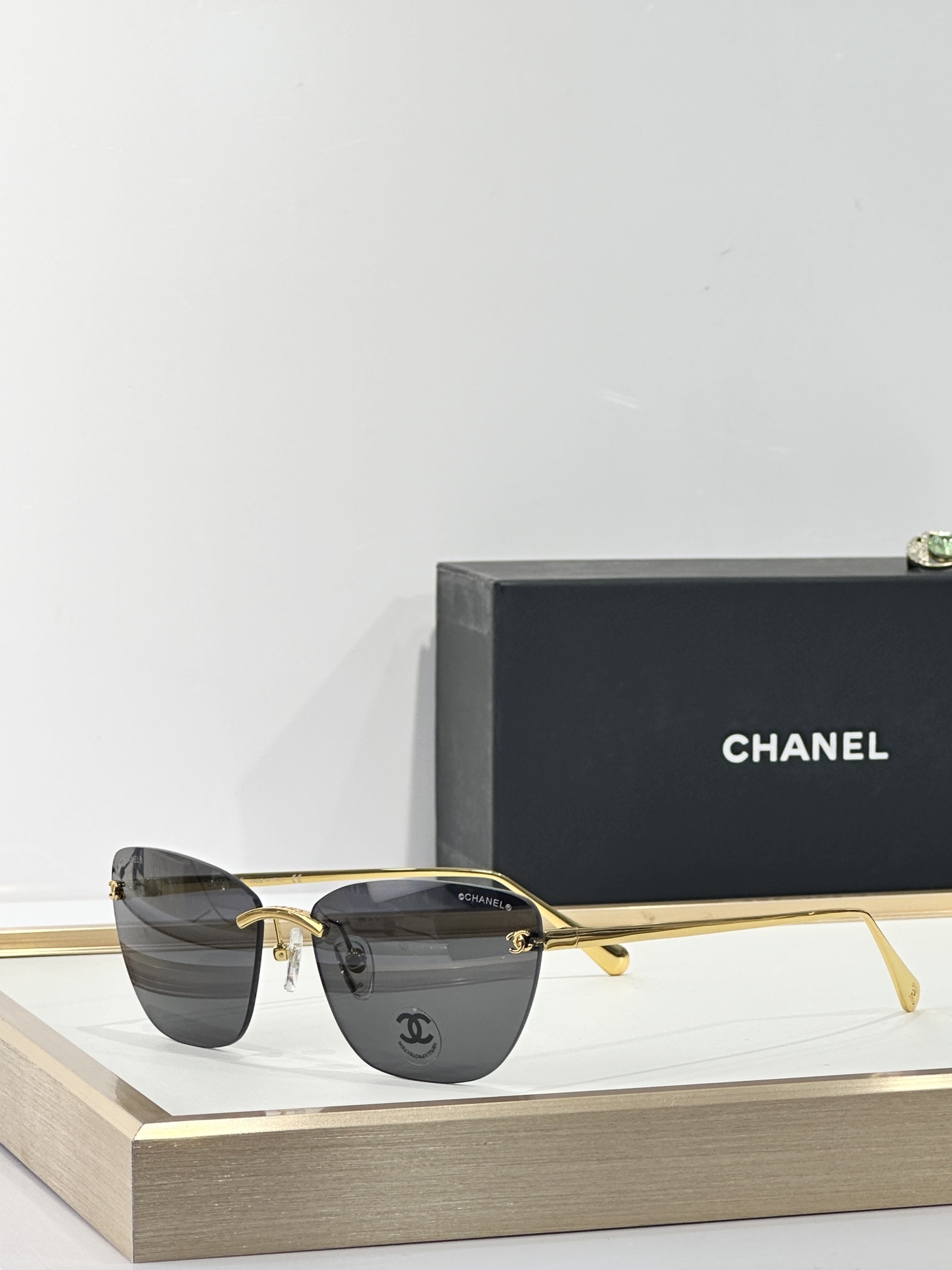 Chanel Butterfly Rimless Sunglasses - Elegant Gradient Lenses