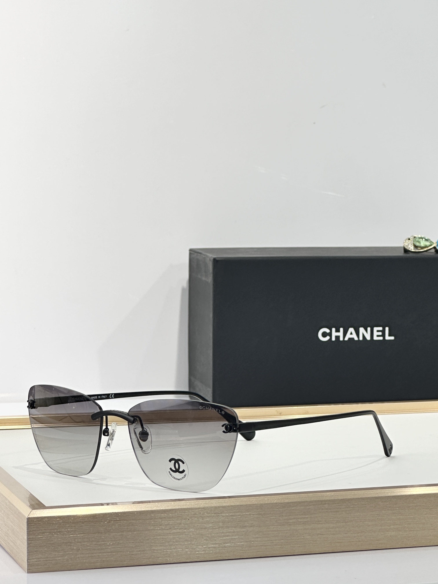 Chanel Butterfly Rimless Sunglasses - Elegant Gradient Lenses