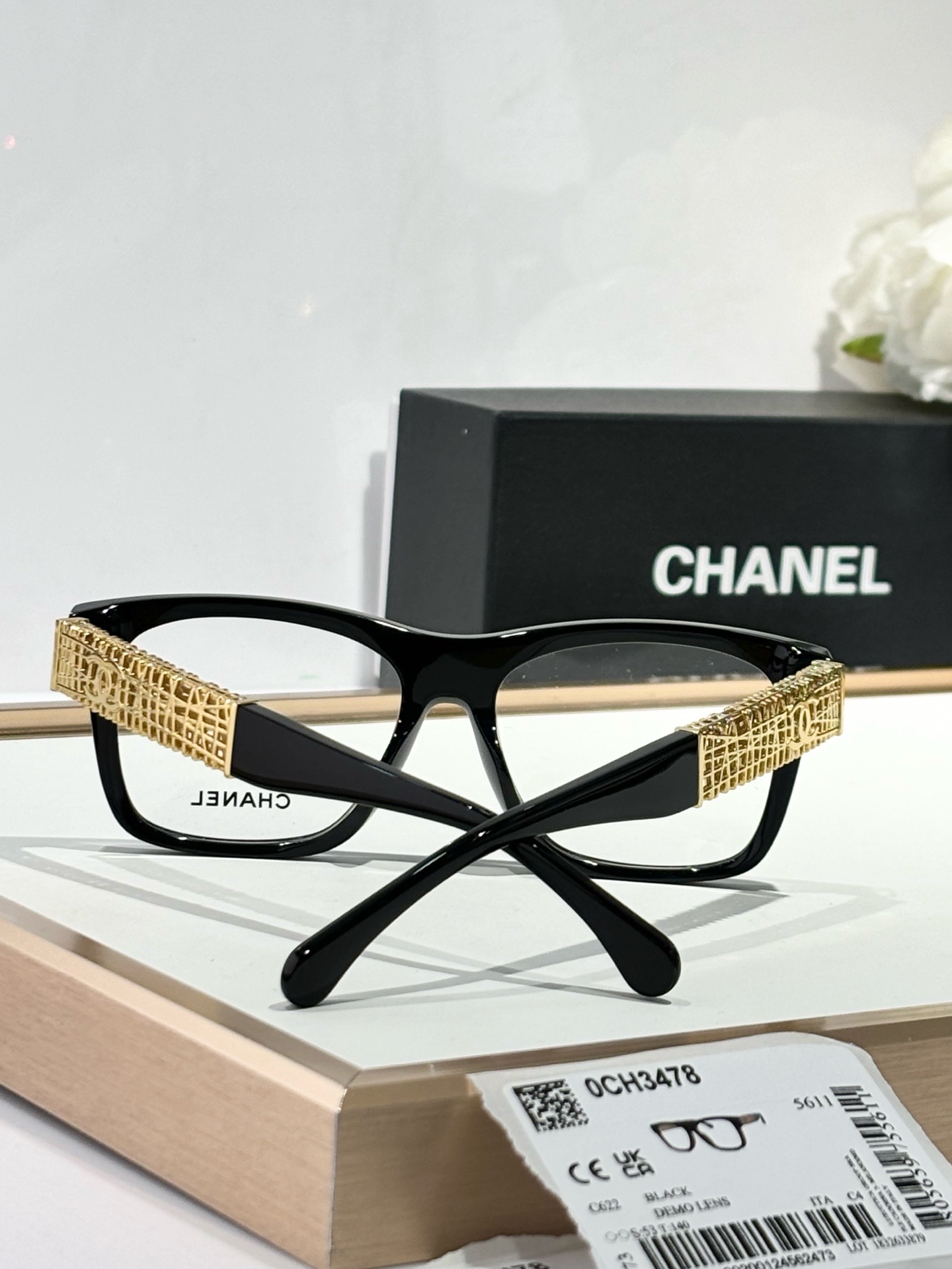 Chanel 0CH3478 Luxury Square Eyeglasses for Women - Optical Frames