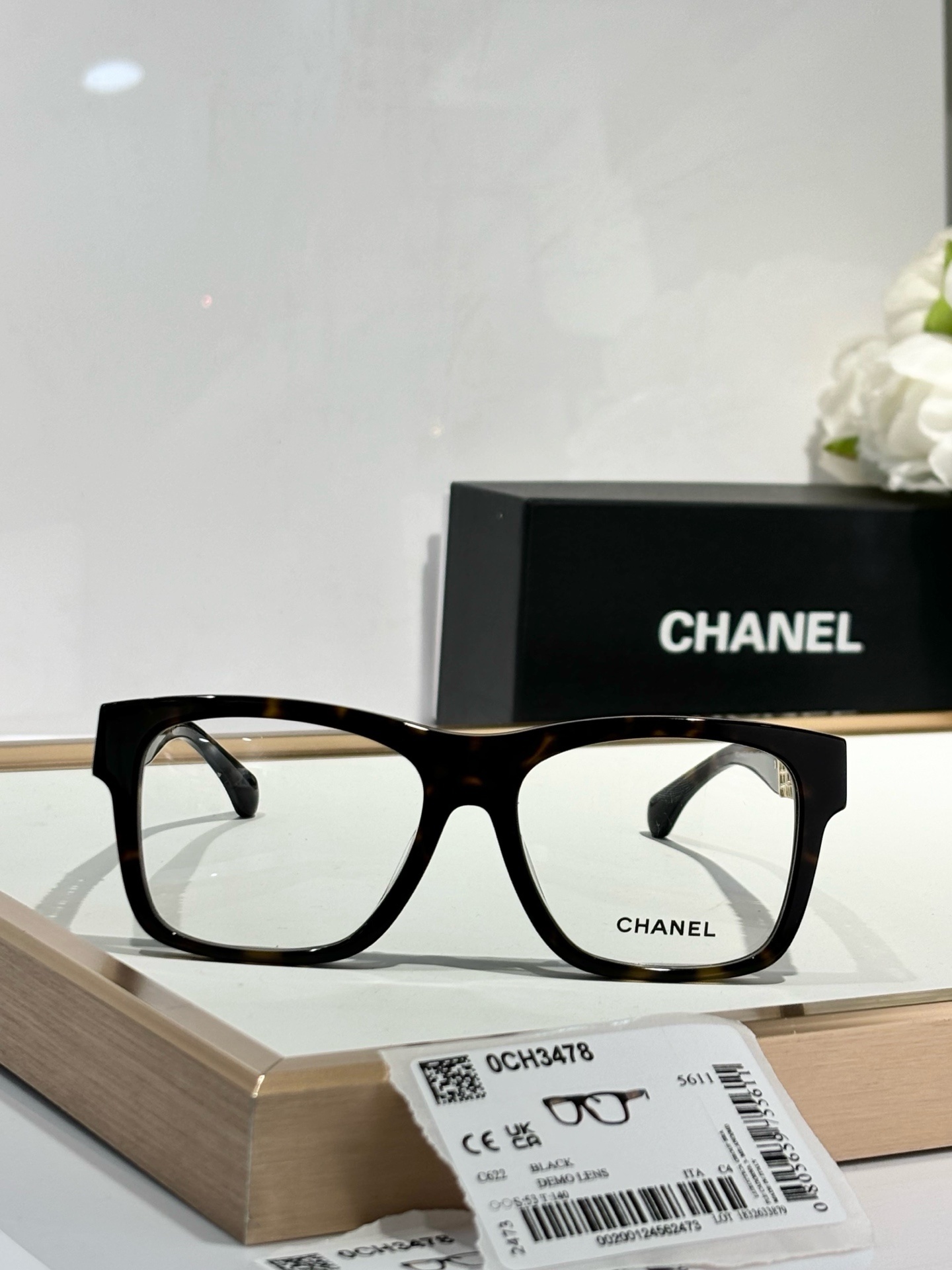 Chanel 0CH3478 Luxury Square Eyeglasses for Women – Optical Frames