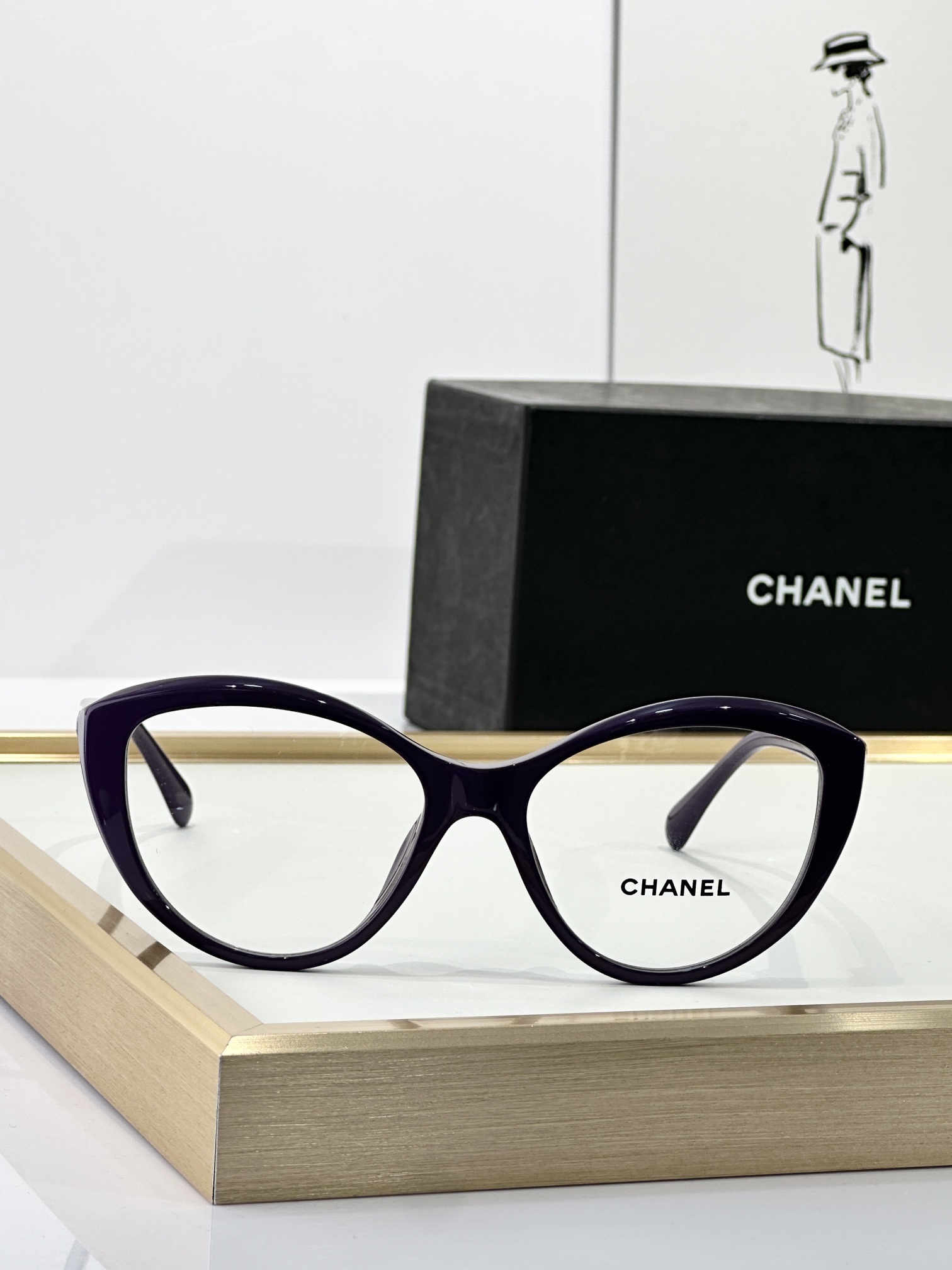 Chanel Luxury Cat-Eye Eyeglasses - Women's Optical Frames