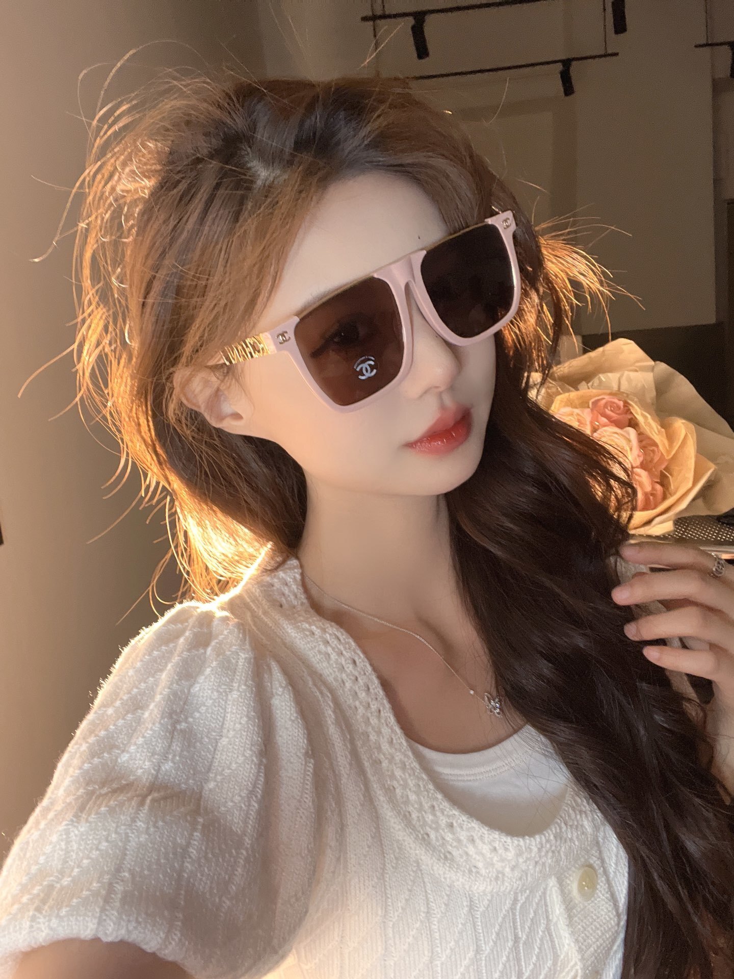 Luxury Oversized Square Sunglasses for Women - Chic Black Frame