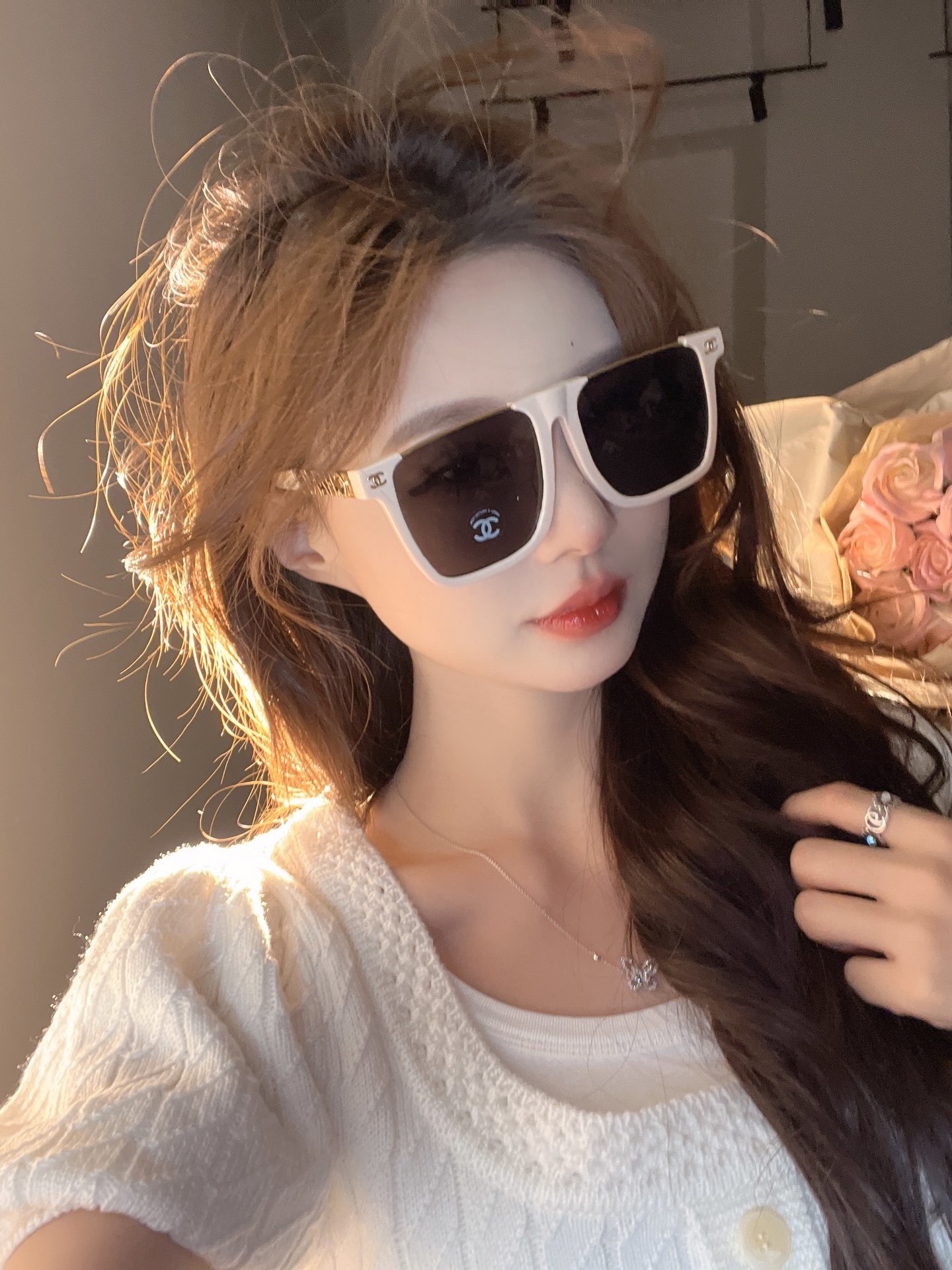 Luxury Oversized Square Sunglasses for Women - Chic Black Frame