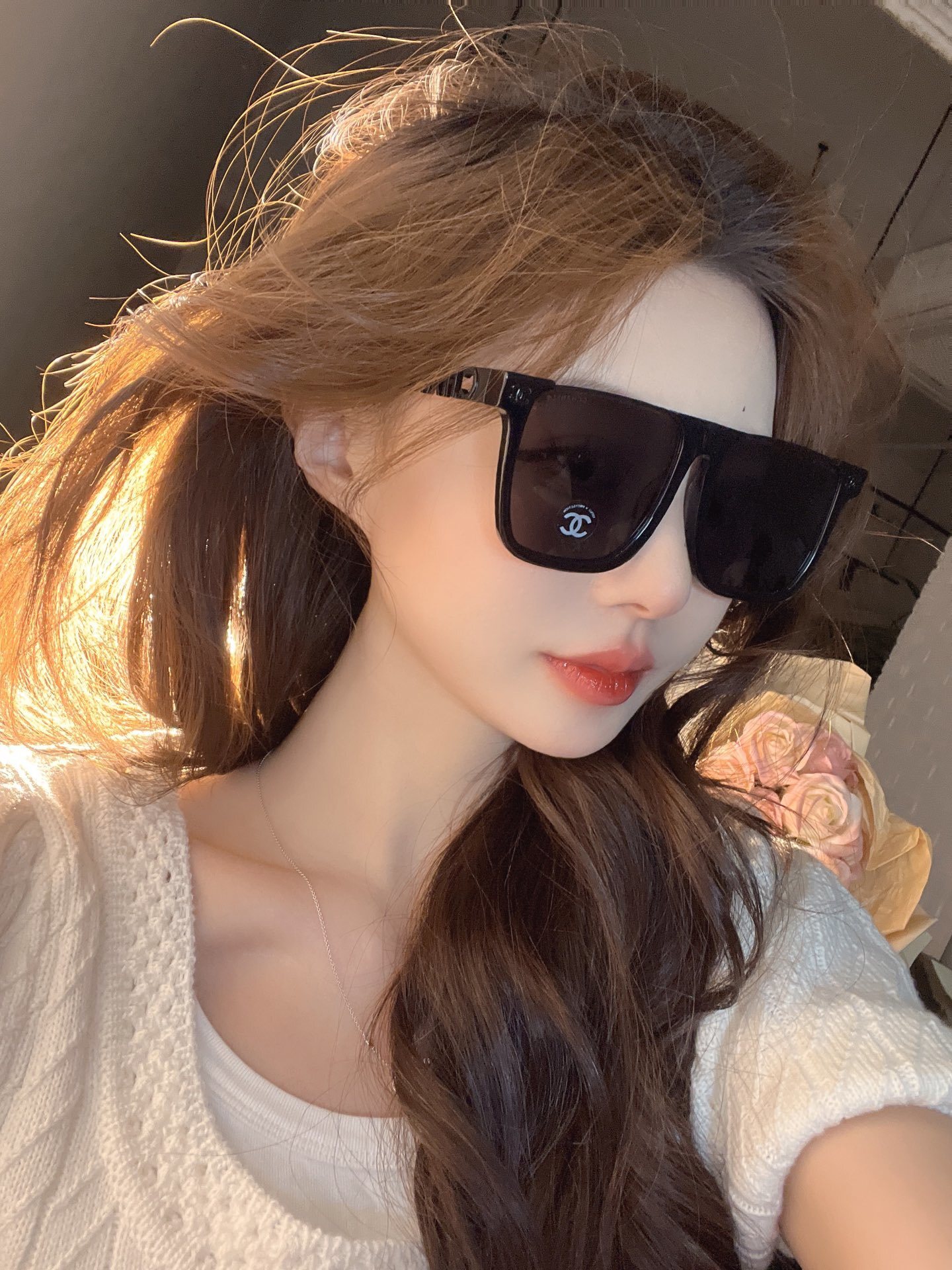 Luxury Oversized Square Sunglasses for Women – Chic Black Frame