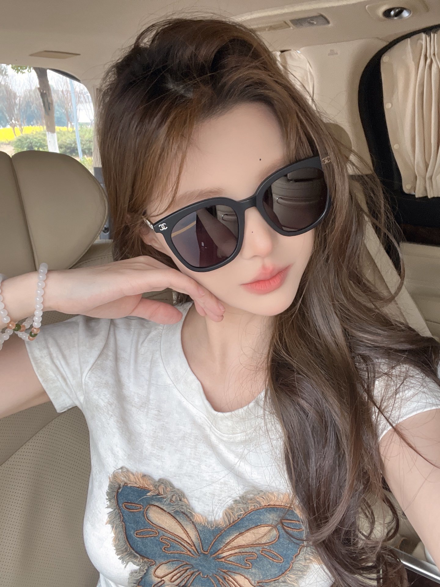 Women's Chic Nude Pink Square Sunglasses - Designer Style UV400