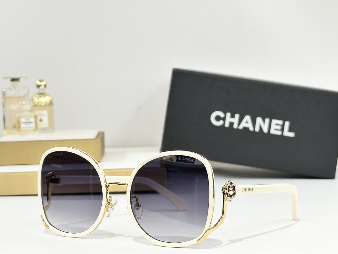 Chanel Camellia Oversized Sunglasses - Luxury Women's Eyewear