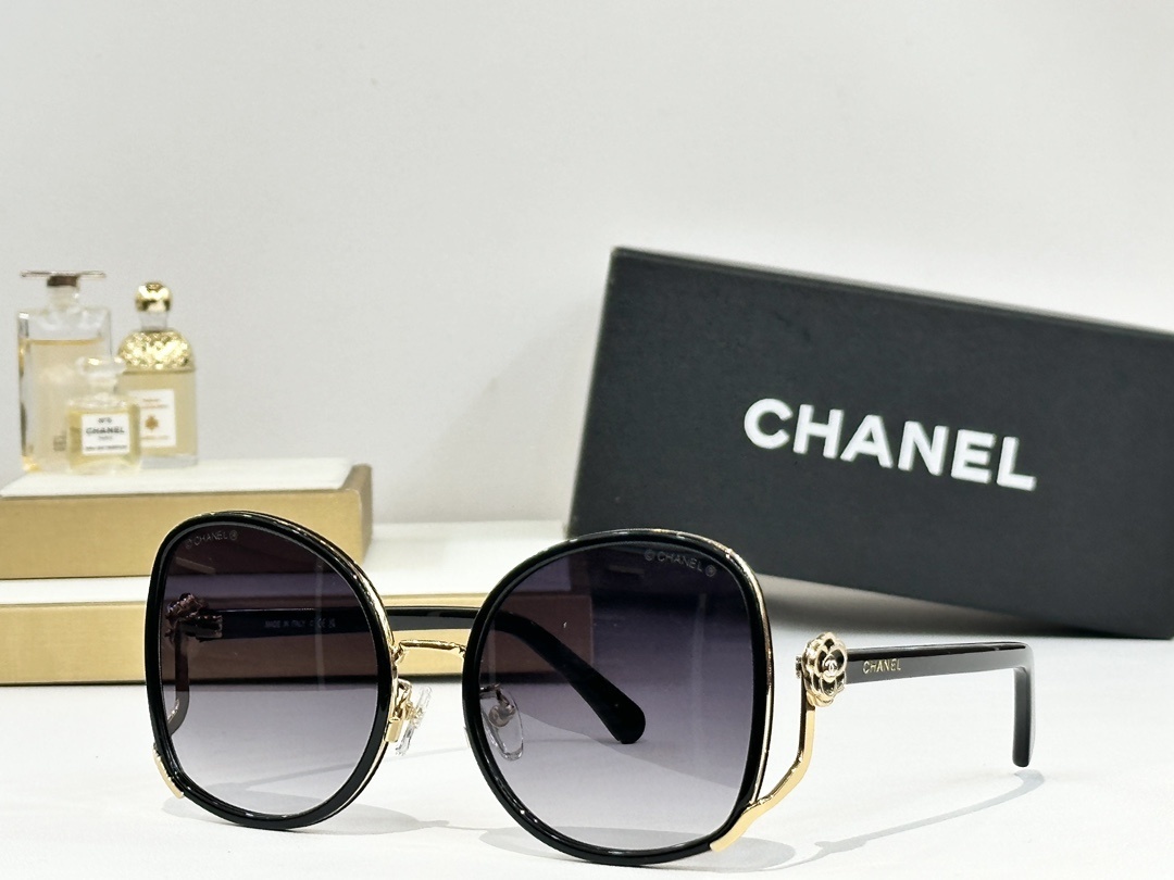 Chanel Camellia Oversized Sunglasses - Luxury Women's Eyewear