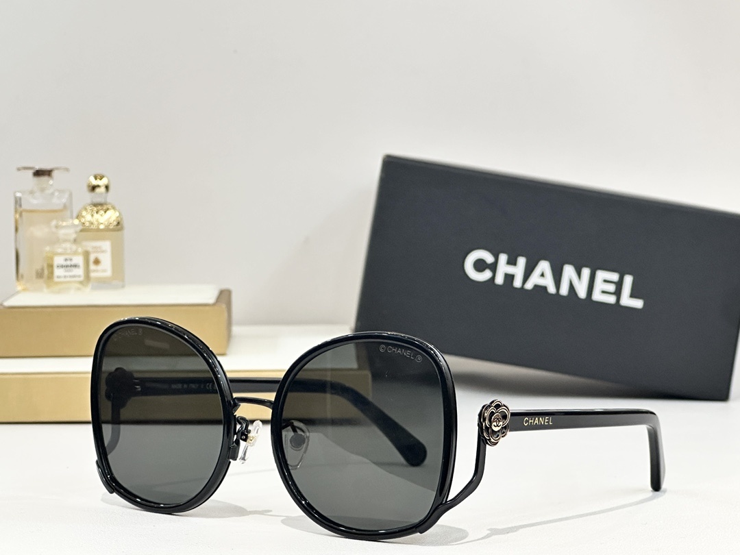 Chanel Camellia Oversized Sunglasses – Luxury Women’s Eyewear