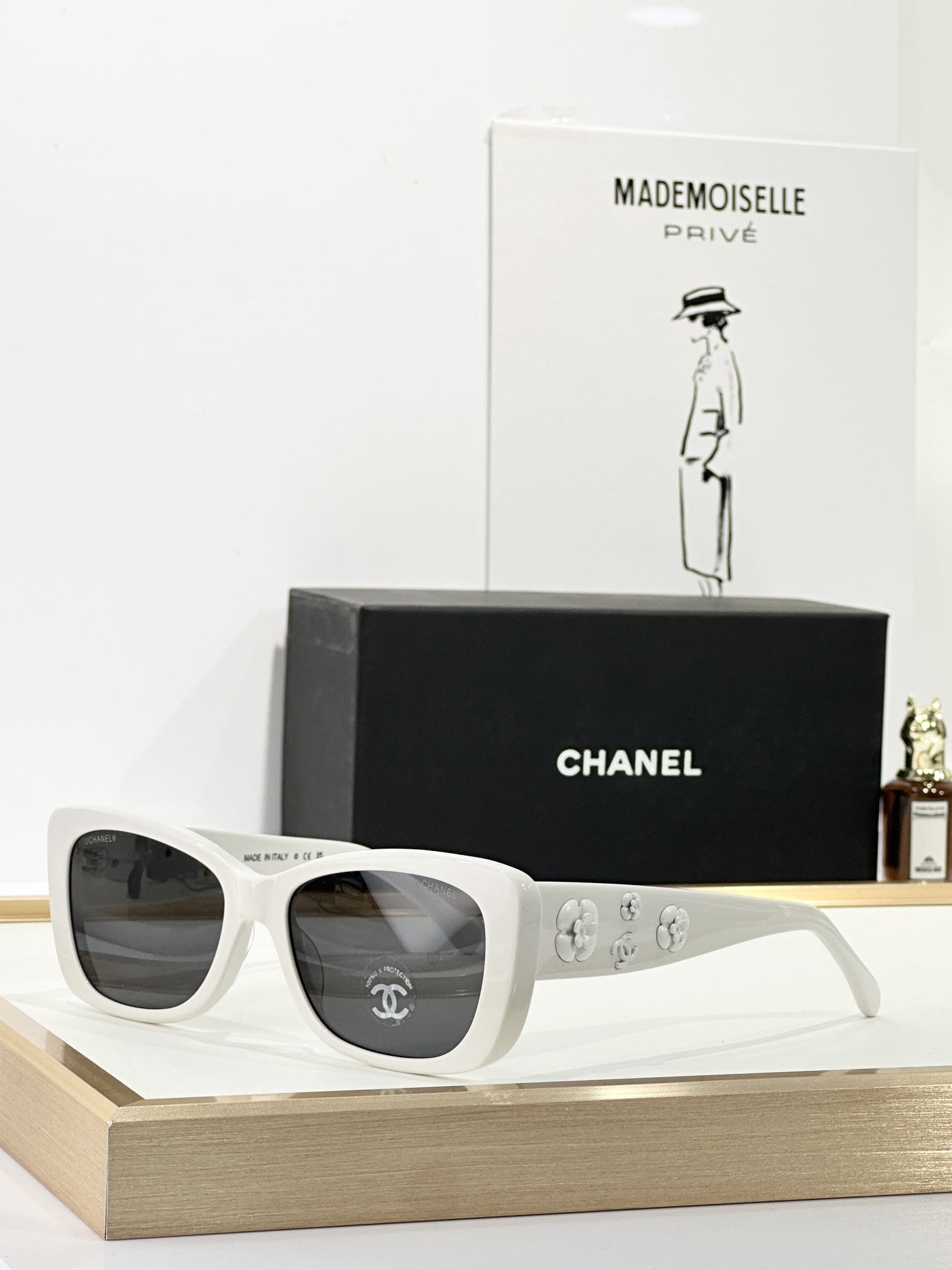 Chanel Camellia Flower Sunglasses - Luxury UV Protection Eyewear