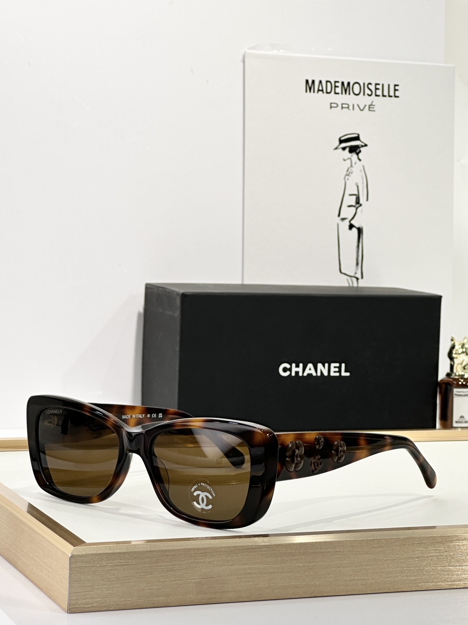 Chanel Camellia Flower Sunglasses - Luxury UV Protection Eyewear