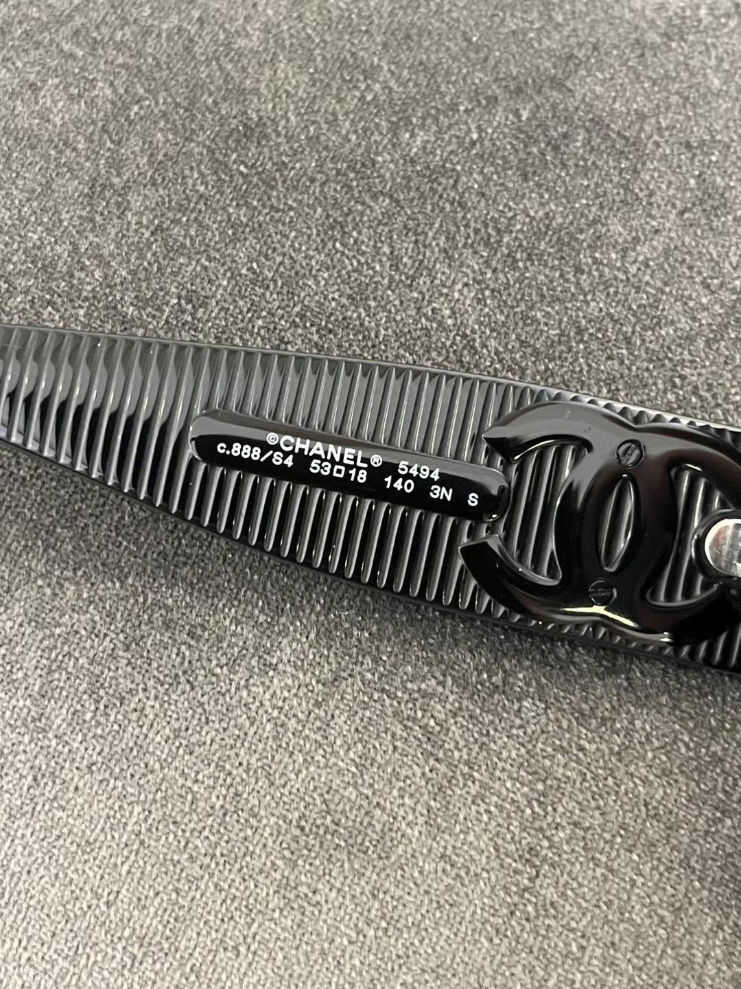 Chanel 5494 Black Square Sunglasses with Iconic CC Logo - 53mm