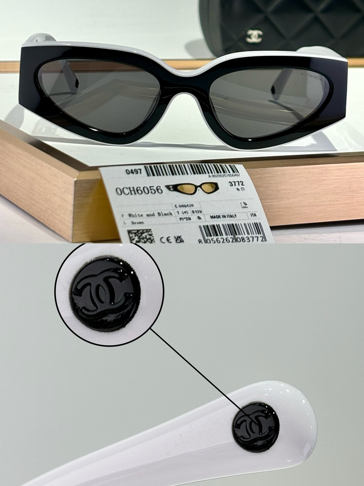 Chanel OCH6056 Polarized Cat Eye Sunglasses - Luxury Italian Eyewear