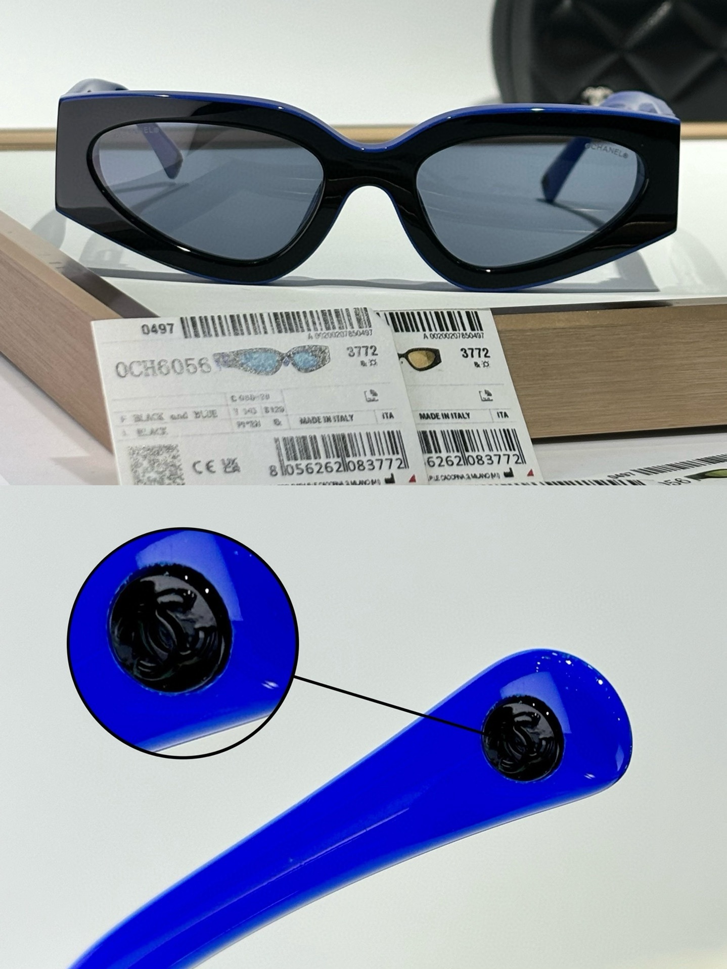 Chanel OCH6056 Polarized Cat Eye Sunglasses - Luxury Italian Eyewear