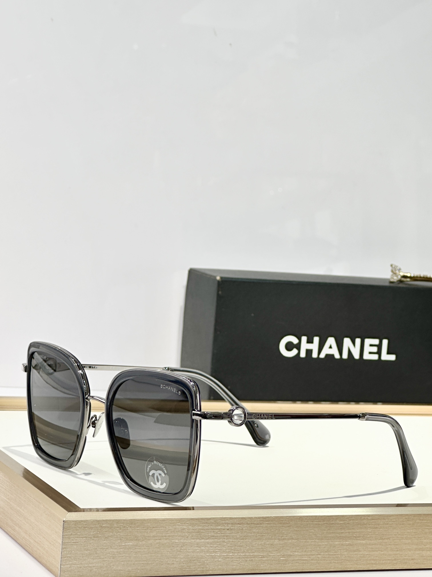 Chanel Luxury Square Sunglasses for Women - Elegant Eyewear