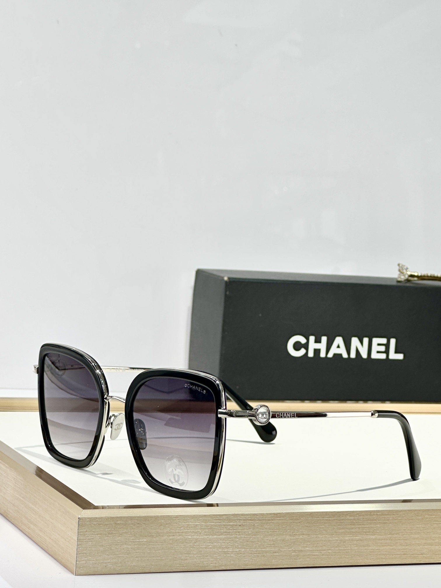 Chanel Luxury Square Sunglasses for Women - Elegant Eyewear