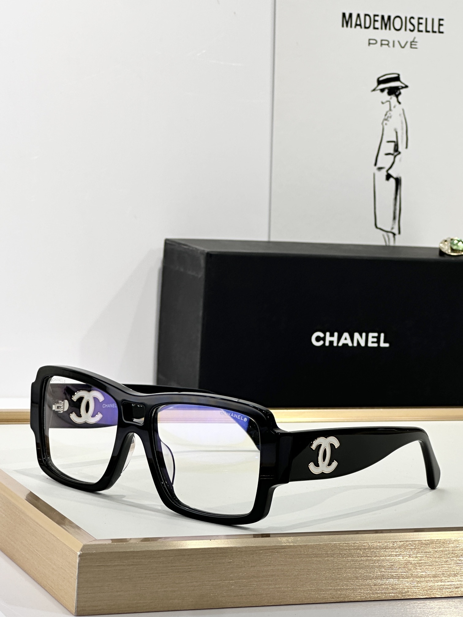 Chanel Square CC Logo Eyeglasses - Luxury Designer Optical Frames