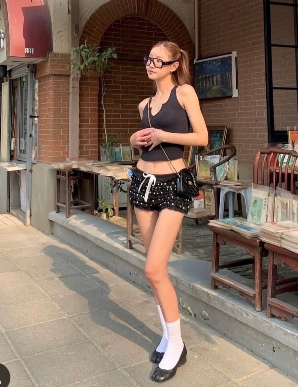 Luxury Oversized Square Frame Glasses with Elegant CC Logo