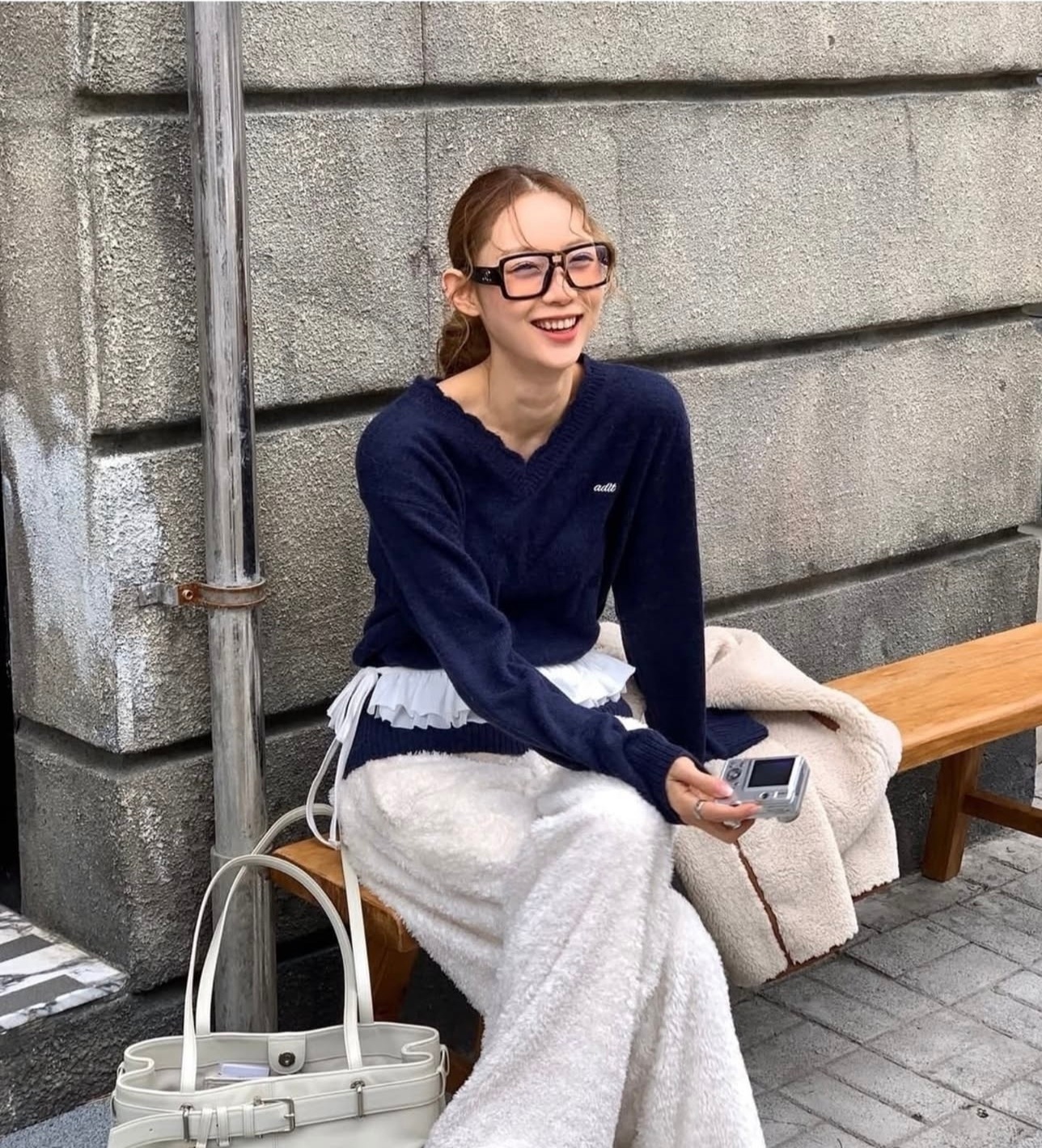 Oversized Black Square Eyeglasses - Retro Designer Inspired Style