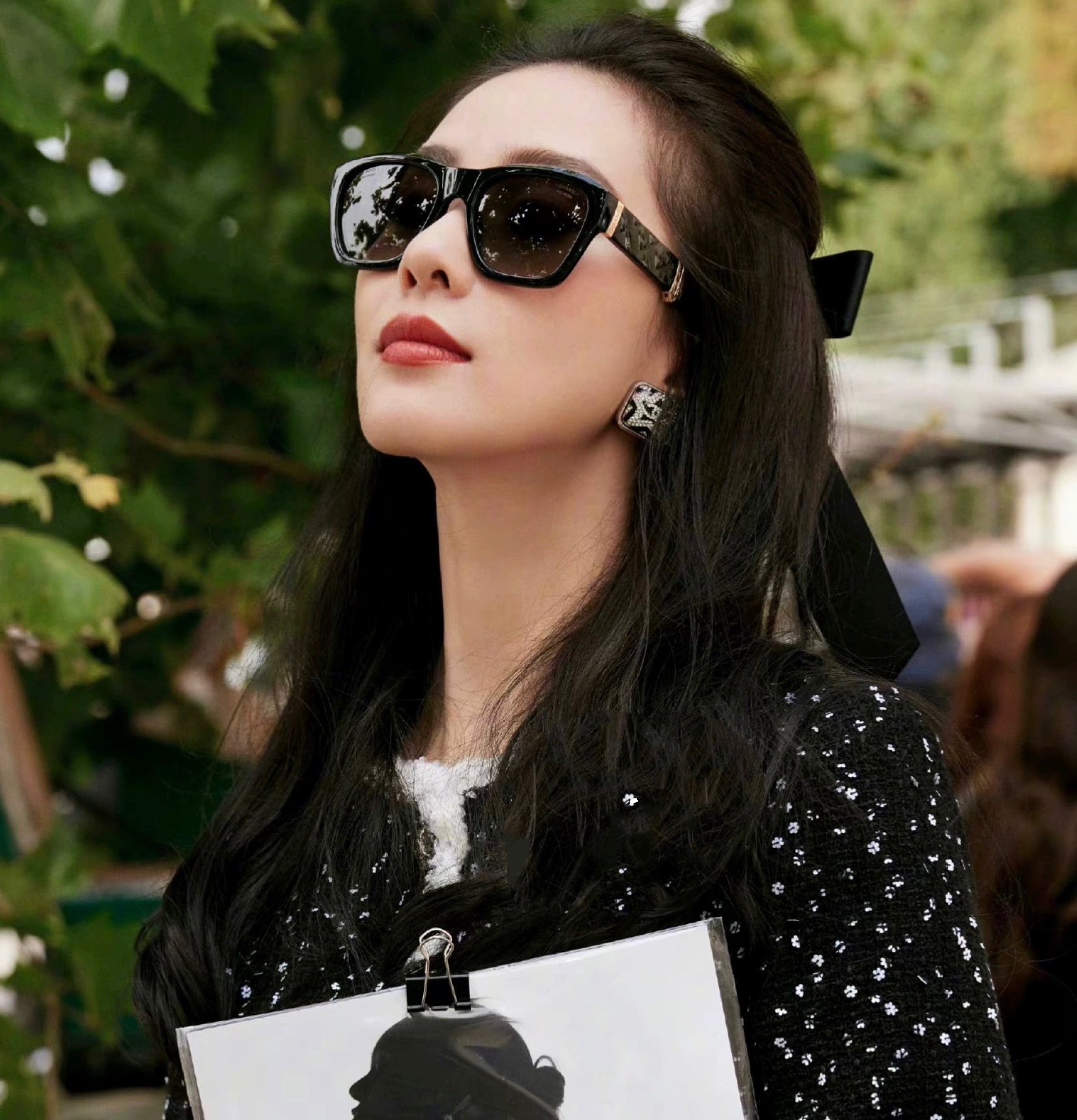 Luxury Black and White Tweed Jacket - Classic French Style