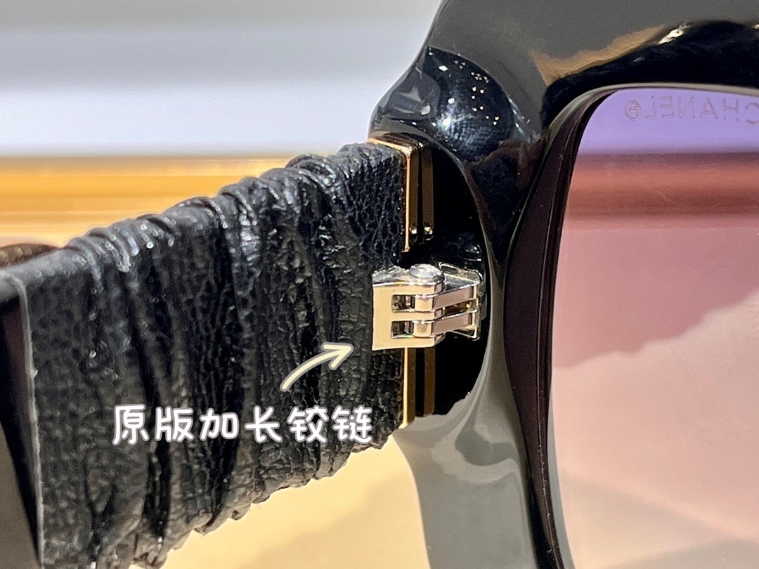 Luxury Oversized Square Sunglasses with Leather Ruched Temples