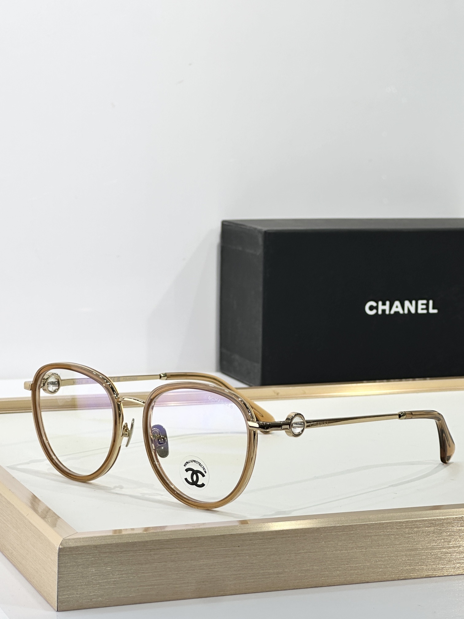 Chanel Luxury Round Eyeglasses Frame - Elegant Designer Optical