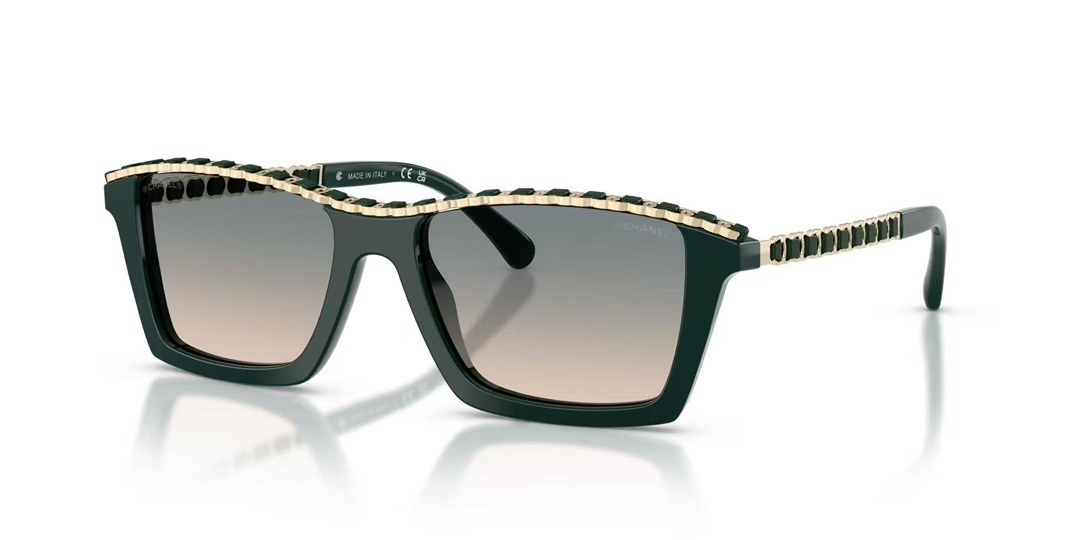 Chanel Women’s Square Sunglasses – Green Vendome 1459S3