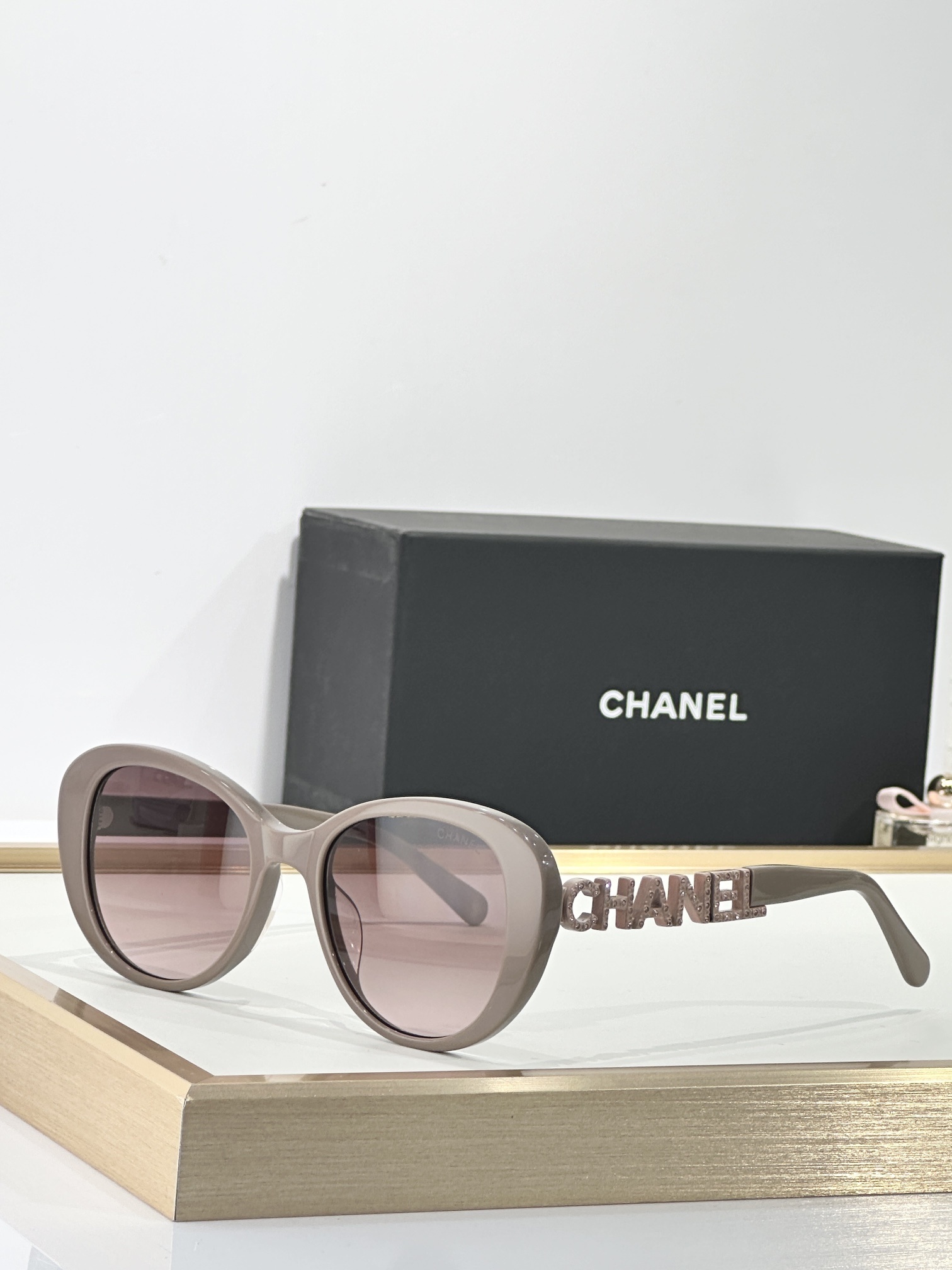 Chanel Signature Logo Oval Sunglasses - Luxury Women's Eyewear
