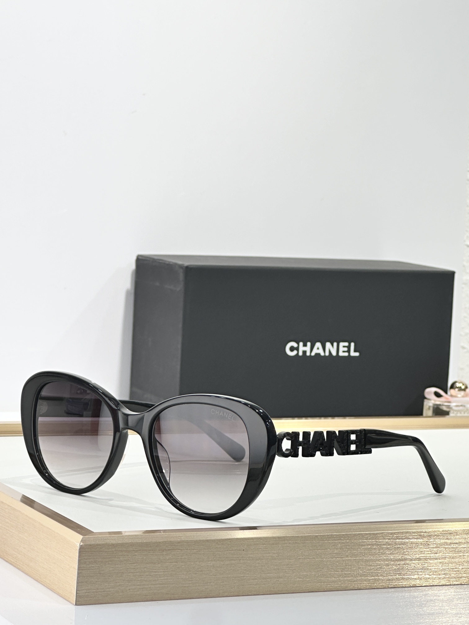 Chanel Signature Logo Oval Sunglasses - Luxury Women's Eyewear