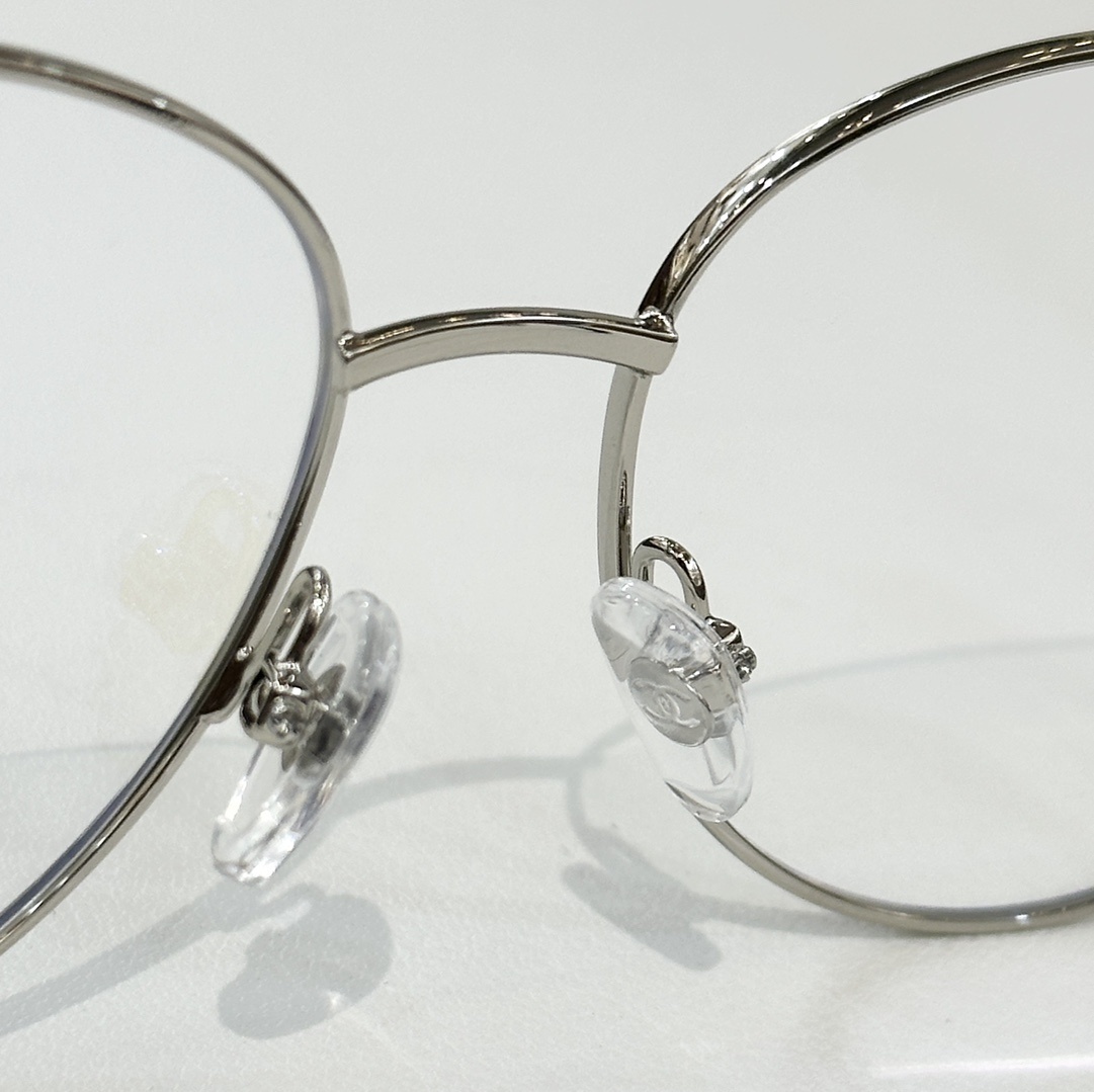 Chanel 2223-Q Black Round Eyeglasses with Chain Link Temples