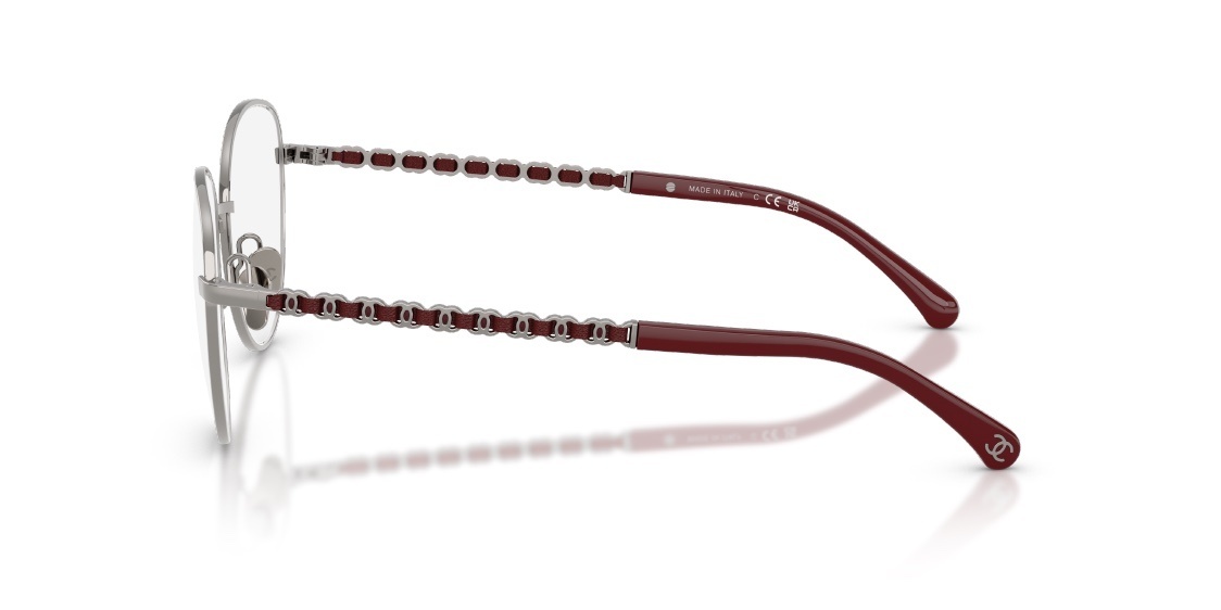 Chanel 2223-Q Luxury Round Eyeglasses with Chain Temple Detail