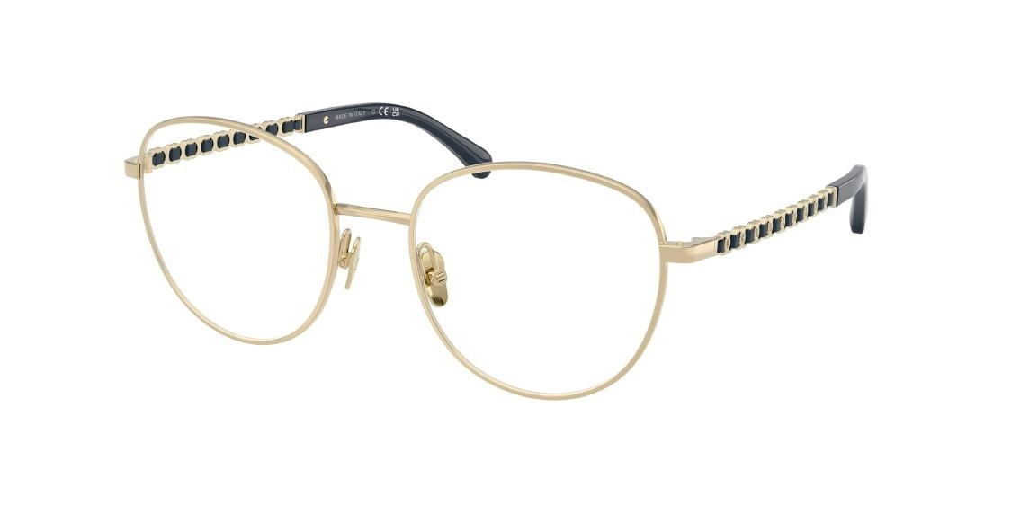 Chanel 2223-Q Luxury Round Eyeglasses with Chain Temple Detail