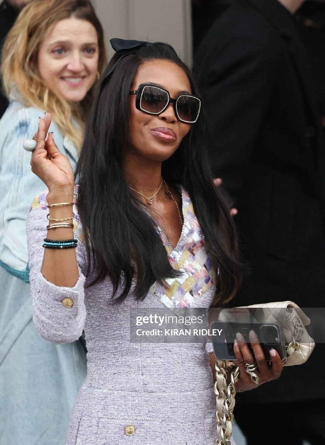 Luxury Oversized Square Sunglasses - Black & Gold Chain Detail