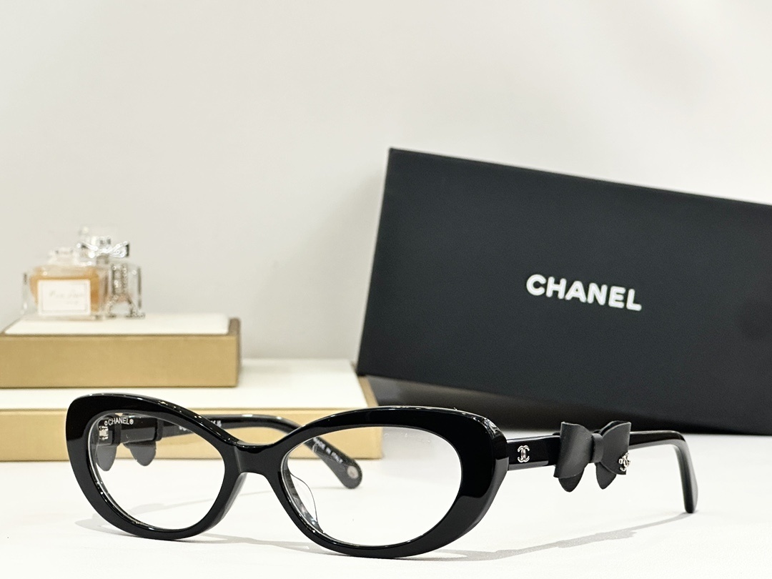 Chanel Cat-Eye Bow Ribbon Eyeglasses - Luxury Designer Frames