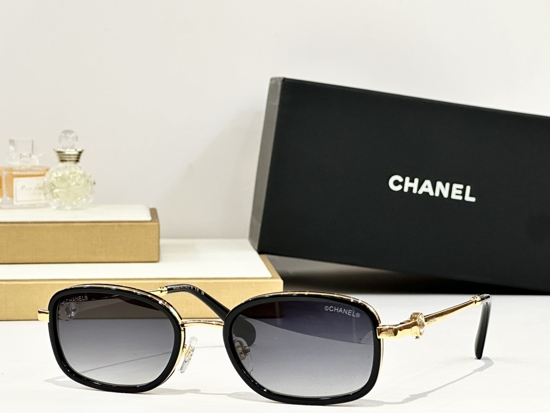 Chanel Luxury Women's Sunglasses - Elegant Gradient Lens Eyewear
