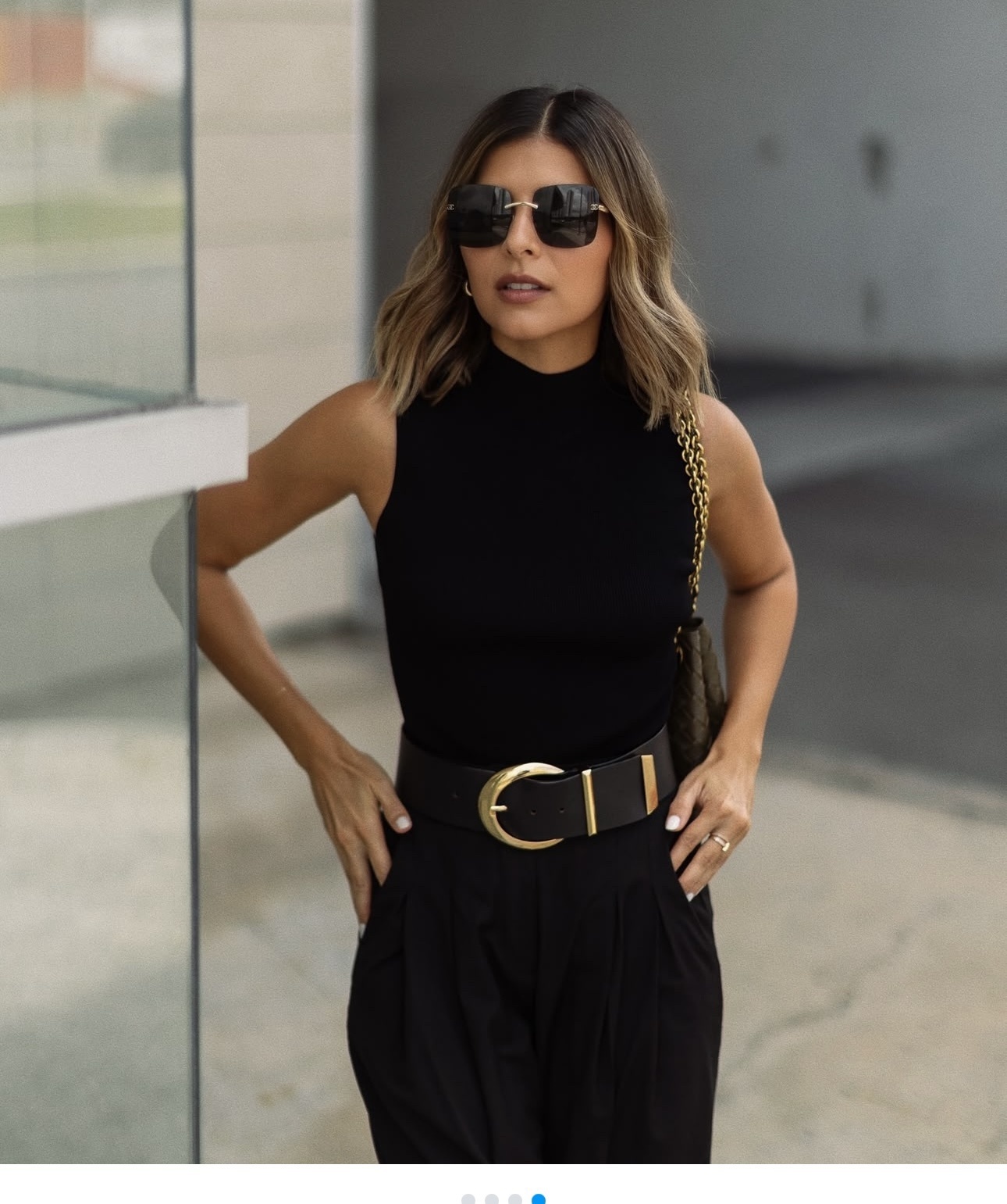 Elegant Black Sleeveless Mock Neck Top - Chic Ribbed Knit Tank