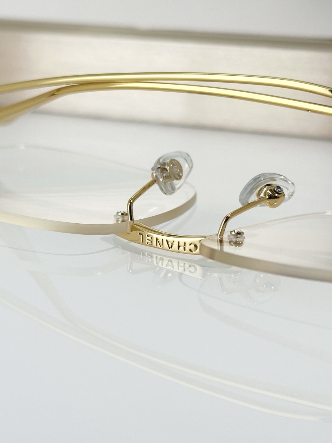 Chanel Luxury Rimless Square Sunglasses - Gradient Fashion Eyewear