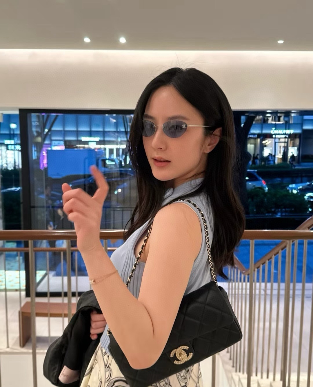 Vintage Chanel Rimless Oval Sunglasses - Y2K Tinted Luxury Eyewear