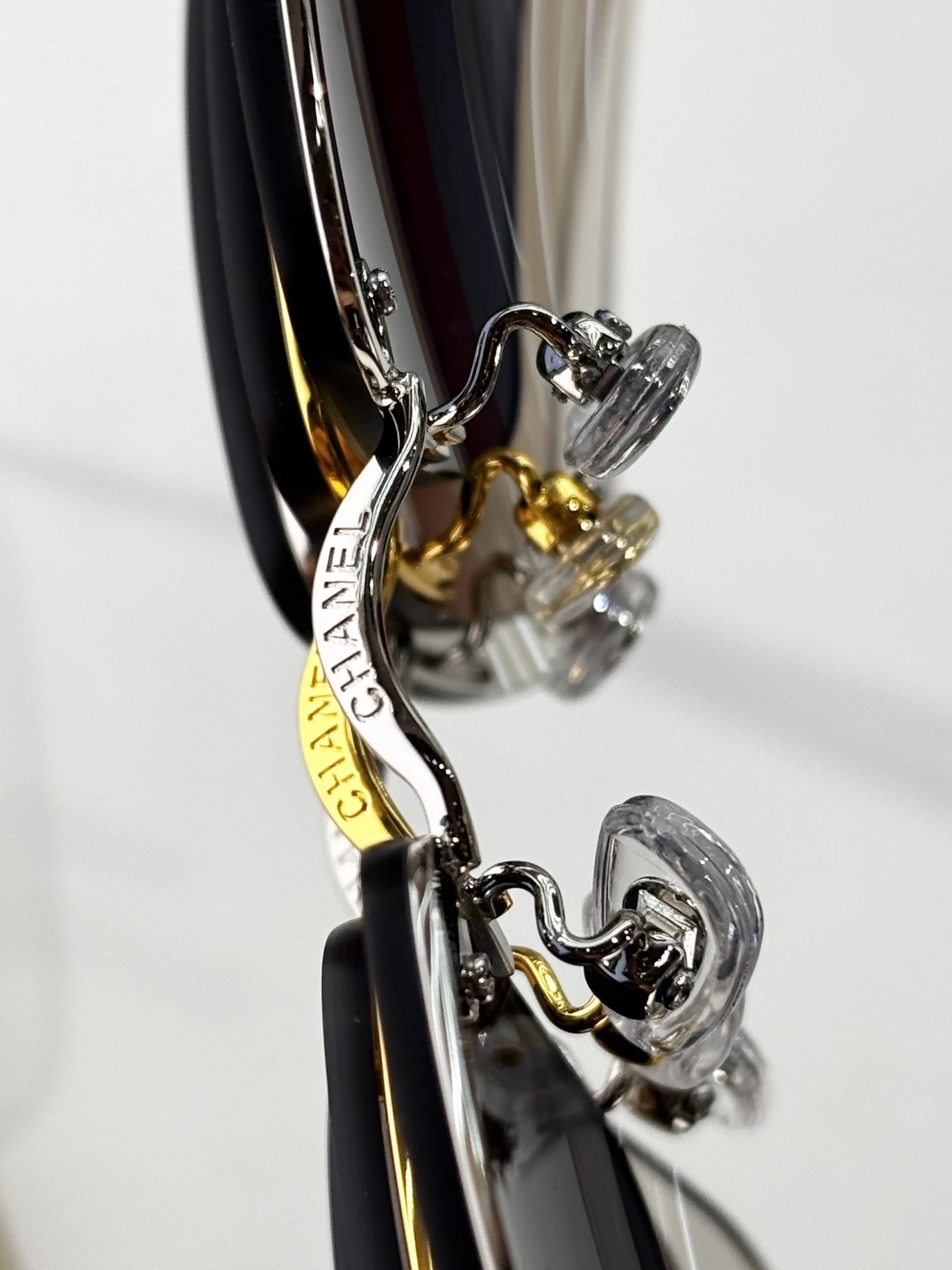 Chanel Camellia Rimless Sunglasses Gradient Lens Luxury Eyewear