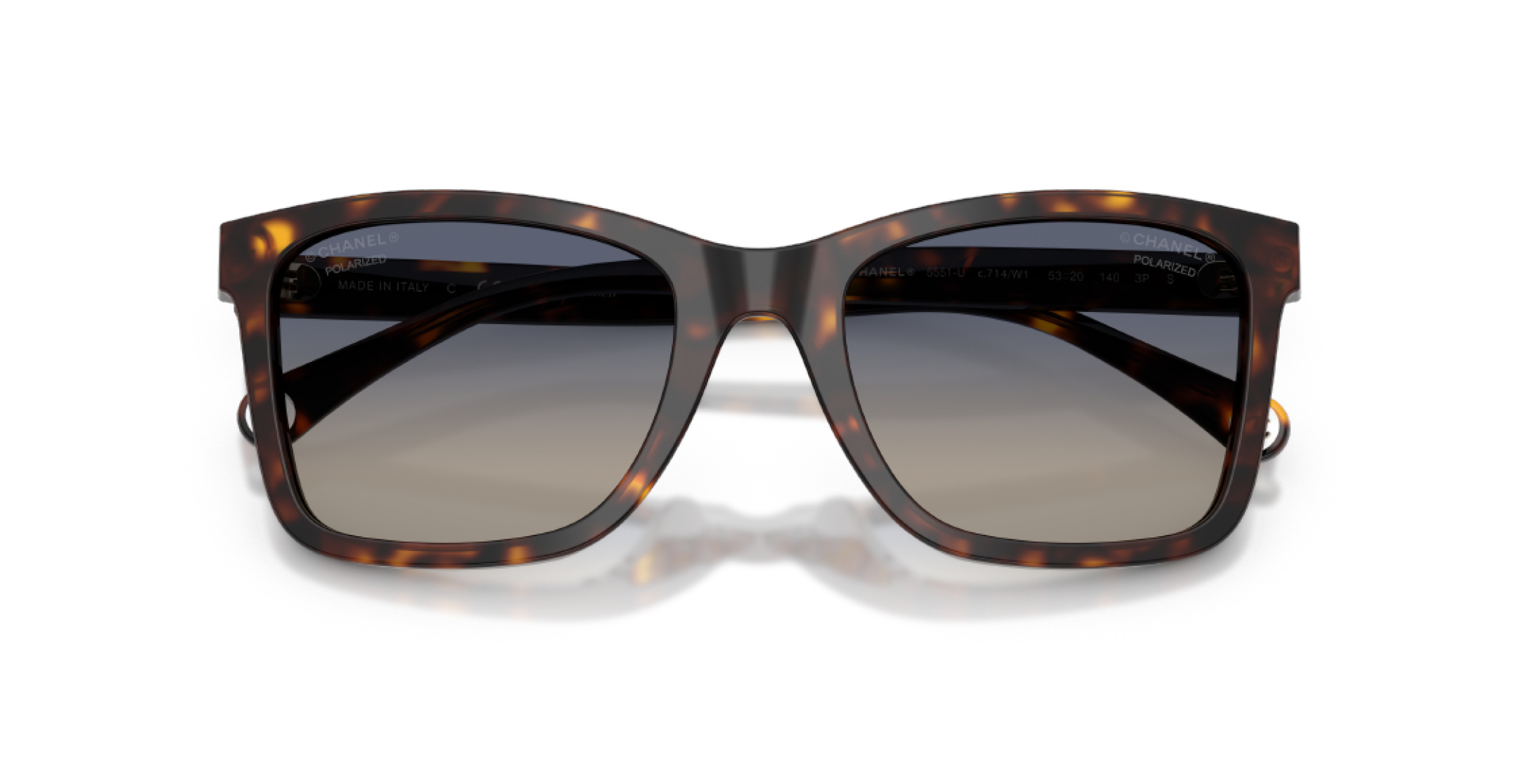 Chanel Square Sunglasses in Transparent Blue - Luxury Eyewear