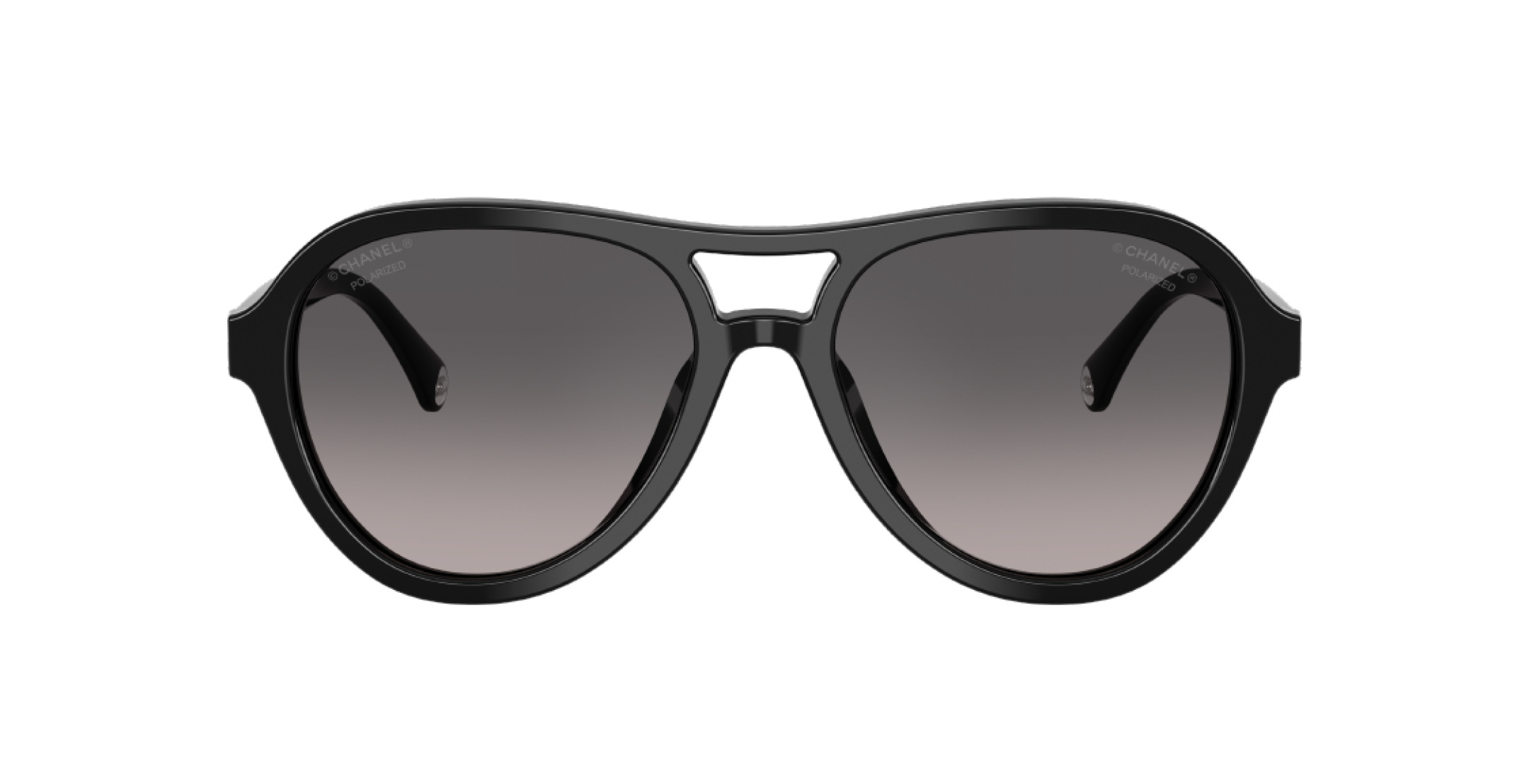 Chanel Luxury Pink Acetate Aviator Sunglasses with Brown Gradient