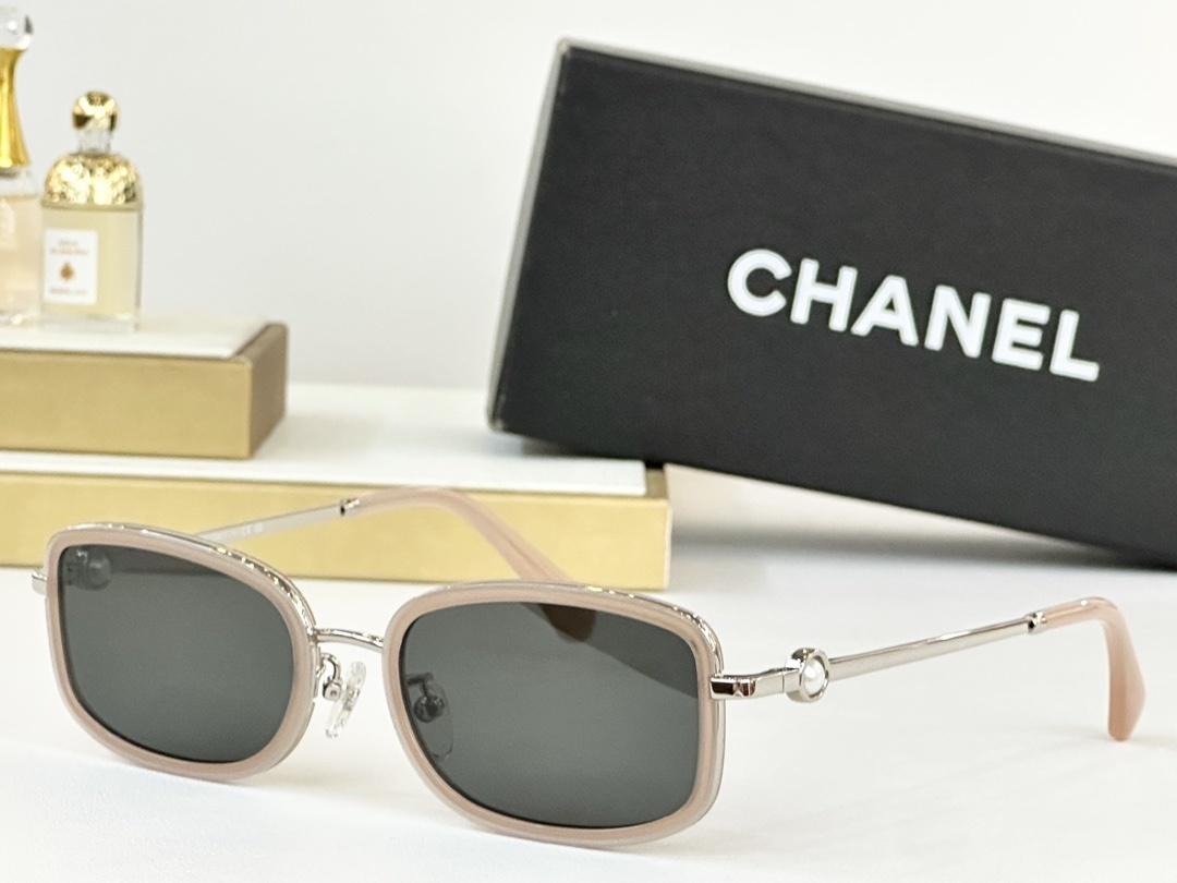 Chanel Square Pearl Sunglasses - Luxury Designer Eyewear for Women