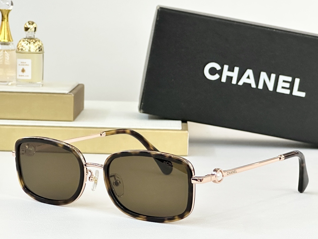 Chanel Square Pearl Sunglasses – Luxury Designer Eyewear for Women