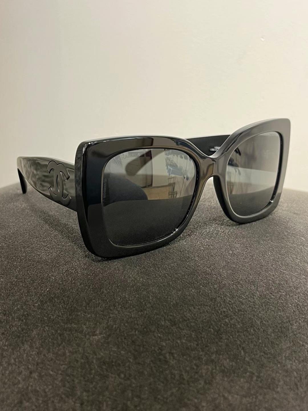 Chanel 5494 Black Square Sunglasses – Iconic CC Logo Luxury Eyewear