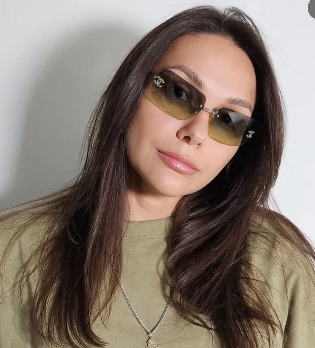 Luxury Rimless Square Sunglasses - Vintage Y2K Gradient Eyewear